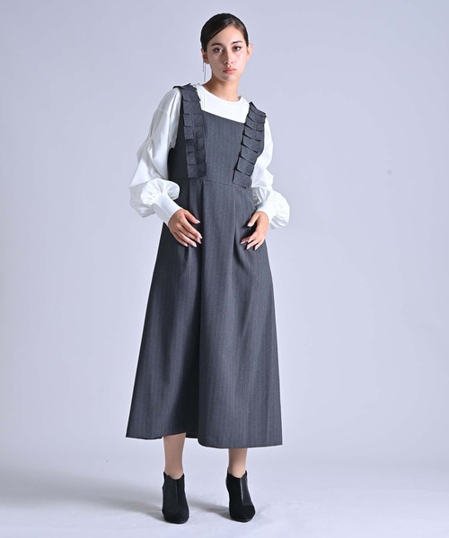 前後2WAYプリーツフリルワンピース（ワンピース）｜RAW FUDGE