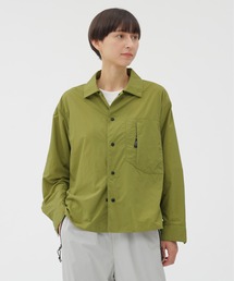 MARGARET HOWELL コットン ワーク シャツ 2 グリーン マーガレットハウエル KL4BHKSA89 HIGHTWIST DENSE COTTON JERSEY | MARGARET HOWELL