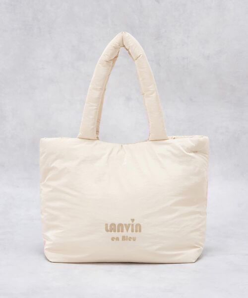LANVIN en Bleu（ランバンオンブルー）の「パデッドトートバッグ（トートバッグ・レディース・ブラック/オフホワイト・FREE）」の5枚目の写真