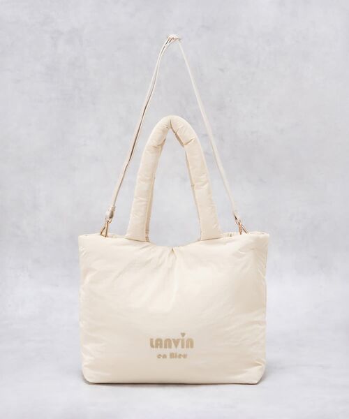 LANVIN en Bleu（ランバンオンブルー）の「パデッドトートバッグ（トートバッグ・レディース・ブラック/オフホワイト・FREE）」の11枚目の写真