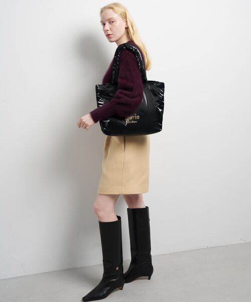 LANVIN en Bleu（ランバンオンブルー）の「パデッドトートバッグ（トートバッグ・レディース・ブラック/オフホワイト・FREE）」の14枚目の写真