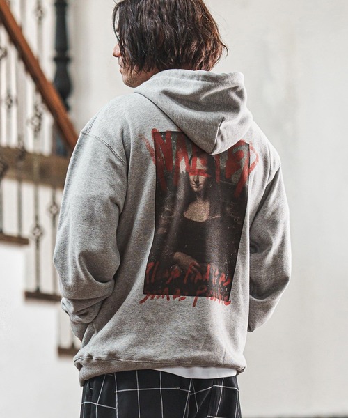 mpa3901 — heavy weight print pullover hoodie 'Mona Lisa' (CASD‑166)
