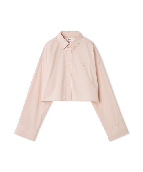 Mila Owen（ミラオーウェン）の「イージーケアクロップド釦ダウンシャツ（シャツ/ブラウス・レディース・ホワイト/ピンク/ミント/チェック・0/1）」の16枚目の写真