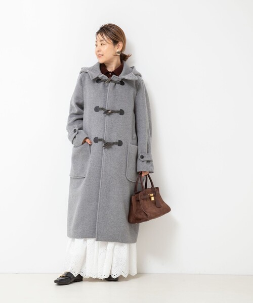NOLLEY’S（ノーリーズ）の「NMPダッフルコート（ダッフルコート・レディース・グレー/ネイビー・M）」の3枚目の写真