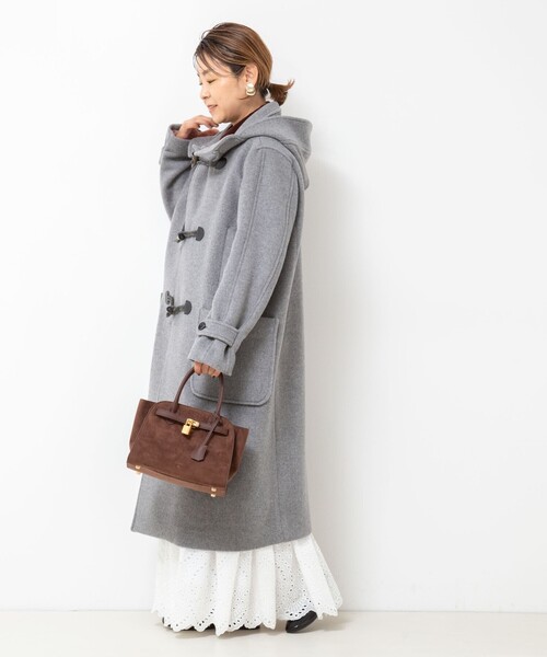 NOLLEY’S（ノーリーズ）の「NMPダッフルコート（ダッフルコート・レディース・グレー/ネイビー・M）」の4枚目の写真