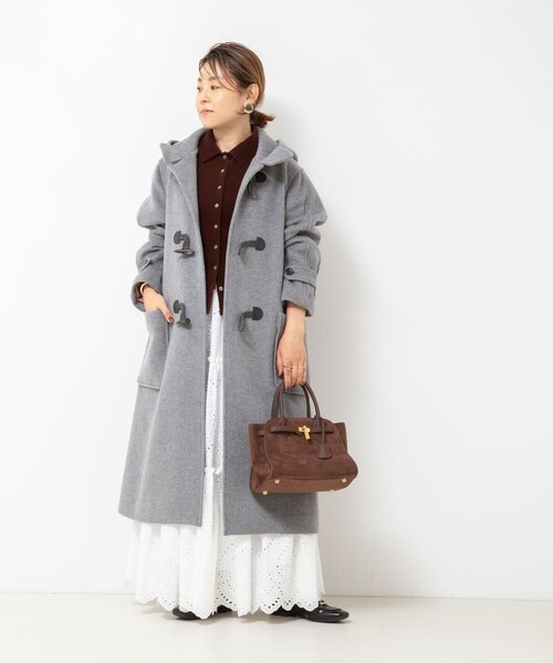NOLLEY’S（ノーリーズ）の「NMPダッフルコート（ダッフルコート・レディース・グレー/ネイビー・M）」の8枚目の写真
