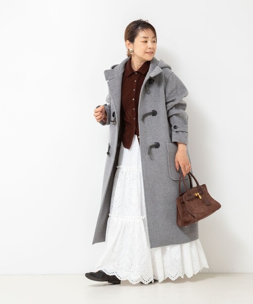 NOLLEY’S（ノーリーズ）の「NMPダッフルコート（ダッフルコート・レディース・グレー/ネイビー・M）」の10枚目の写真
