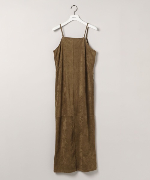 mysty woman(ミスティウーマン)の「スエードライクキャミワンピース 583329(ワンピース・レディース・ベージュ/キャメル/ブルー・FREE)」の10枚目の写真