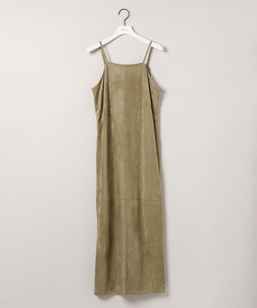 mysty woman(ミスティウーマン)の「スエードライクキャミワンピース 583329(ワンピース・レディース・ベージュ/キャメル/ブルー・FREE)」の8枚目の写真