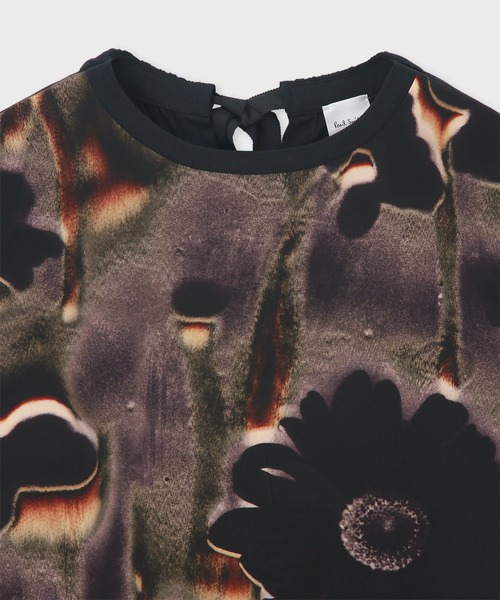 美品★PS Paul Smith★ウエストリボン フラワー柄ワンピース 40 美品☆PS Paul Smith☆ウエストリボン フラワー柄ワンピース 40