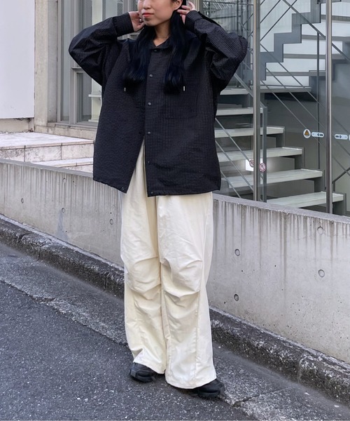 COLONY 2139(コロニートゥーワンスリーナイン)の「カーブライン撥水リップストップパンツ(その他パンツ・メンズ・ブラック/アイボリー・SMALL/MEDIUM/LARGE)」の6枚目の写真