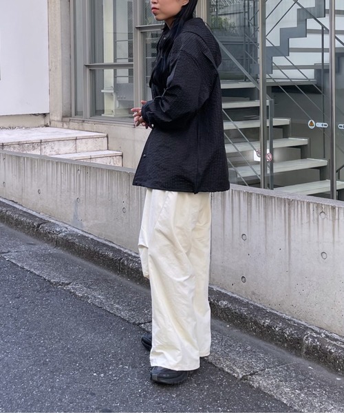 COLONY 2139(コロニートゥーワンスリーナイン)の「カーブライン撥水リップストップパンツ(その他パンツ・メンズ・ブラック/アイボリー・SMALL/MEDIUM/LARGE)」の8枚目の写真