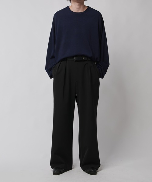 ダブルクロス2タックワイドスラックス（スラックス）｜Lui's（ルイス