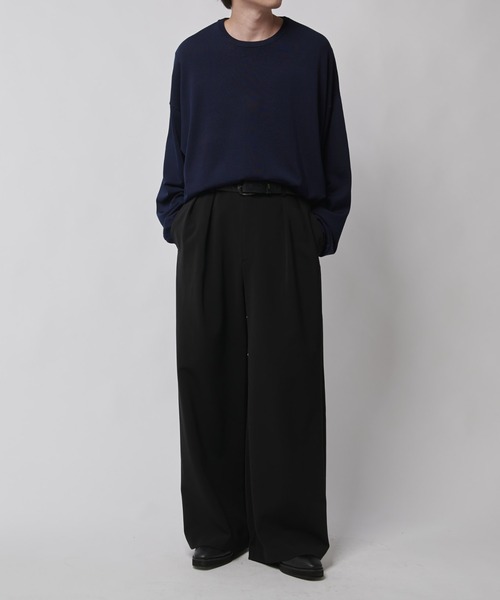 ダブルクロス2タックワイドスラックス（スラックス）｜Lui's（ルイス