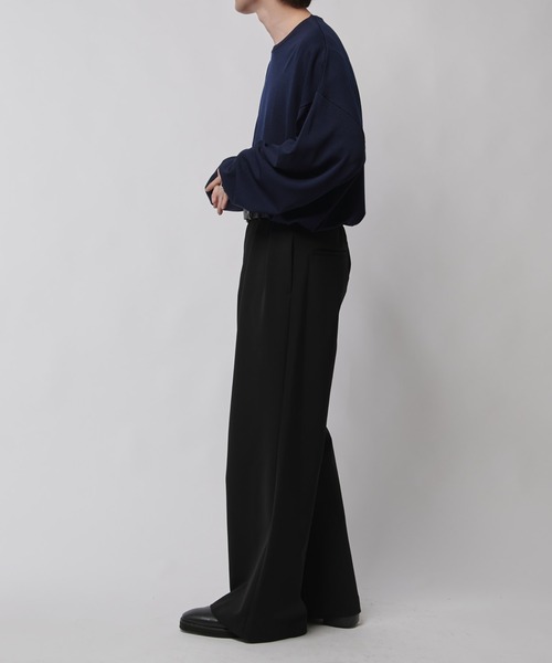 ダブルクロス2タックワイドスラックス（スラックス）｜Lui's（ルイス