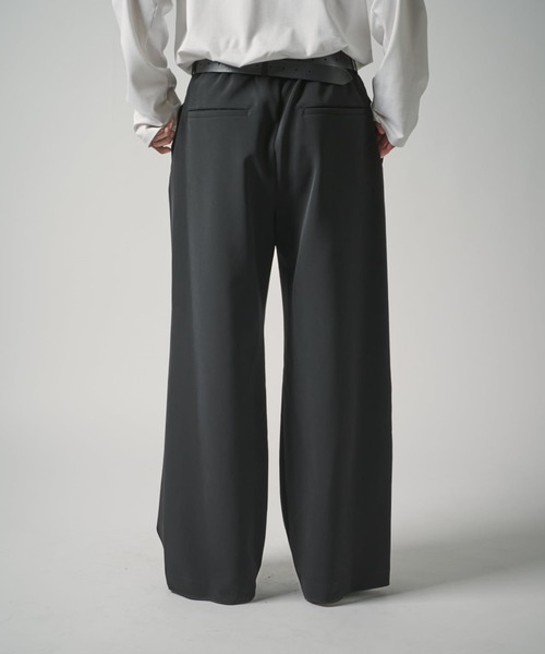 Lui's（ルイス）の「ダブルクロス2タックワイドスラックス（スラックス・メンズ・ブラック/チャコールグレー・M/S）」の15枚目の写真