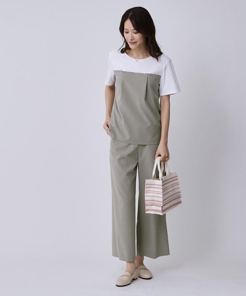 COUP DE CHANCE(クードシャンス)の「◆【手洗い可/日本製】ストレートワイドパンツ(その他パンツ・レディース・ブラック/グレー・34/36/38/40)」の6枚目の写真
