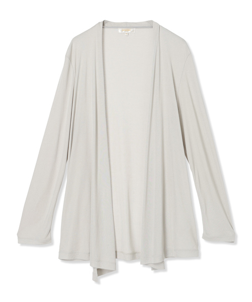 A/C DESIGN BY ALPHA CUBIC（エーシーデザインバイアルファキュービック）の「トッパーカーディガン（カーディガン/ボレロ・レディース・ライトグレー/ブラック・M/L/LL/3L）」の17枚目の写真