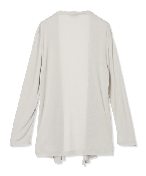 A/C DESIGN BY ALPHA CUBIC（エーシーデザインバイアルファキュービック）の「トッパーカーディガン（カーディガン/ボレロ・レディース・ライトグレー/ブラック・M/L/LL/3L）」の18枚目の写真