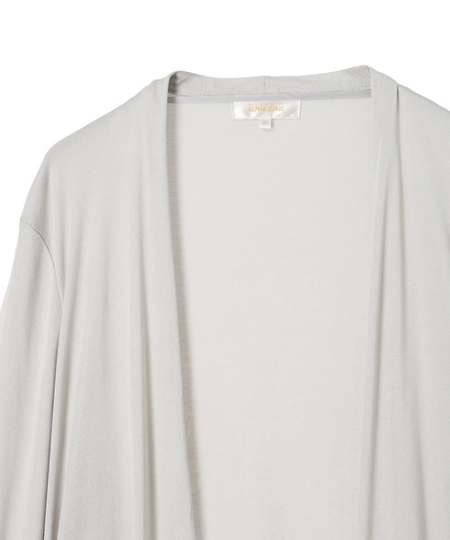 A/C DESIGN BY ALPHA CUBIC（エーシーデザインバイアルファキュービック）の「トッパーカーディガン（カーディガン/ボレロ・レディース・ライトグレー/ブラック・M/L/LL/3L）」の19枚目の写真
