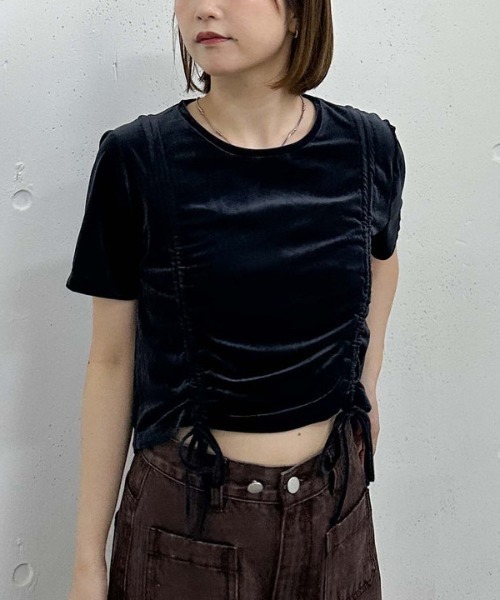 archives(アルシーヴ)の「ベロアドロストTEE(Tシャツ/カットソー・レディース・アイボリー/ネイビー/モカ・MEDIUM)」の20枚目の写真