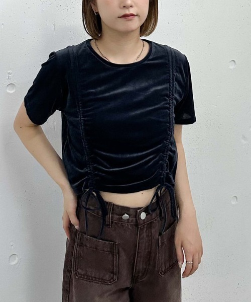 archives(アルシーヴ)の「ベロアドロストTEE(Tシャツ/カットソー・レディース・アイボリー/ネイビー/モカ・MEDIUM)」の21枚目の写真