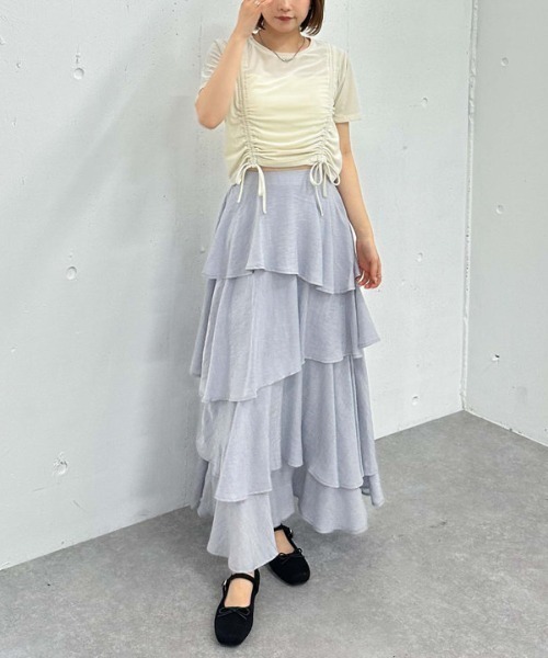 archives(アルシーヴ)の「ベロアドロストTEE(Tシャツ/カットソー・レディース・アイボリー/ネイビー/モカ・MEDIUM)」の17枚目の写真