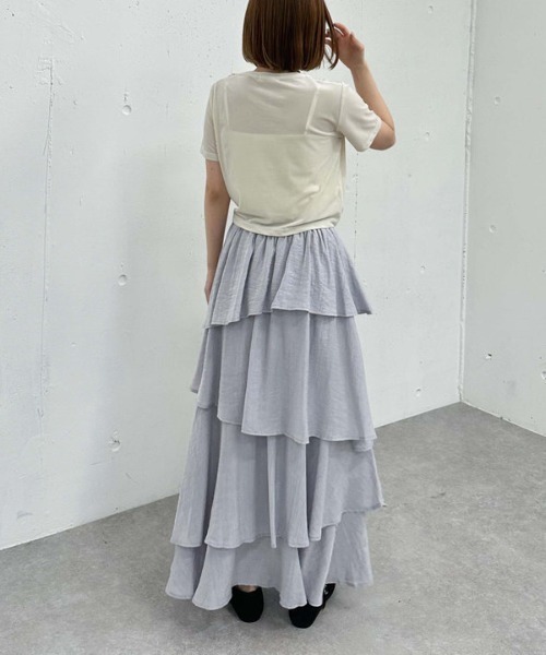 archives(アルシーヴ)の「ベロアドロストTEE(Tシャツ/カットソー・レディース・アイボリー/ネイビー/モカ・MEDIUM)」の18枚目の写真