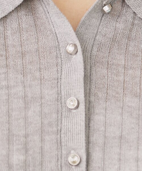 index（インデックス）の「シアーリブ衿付きニット【洗濯機洗い可/抗ピル】（ニット/セーター・レディース・グレー/グリーン/ブラック・36/40/38）」の19枚目の写真