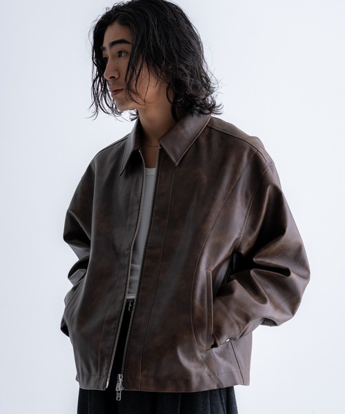 Seam line zip blouson / シームラインジップブルゾン（ブルゾン