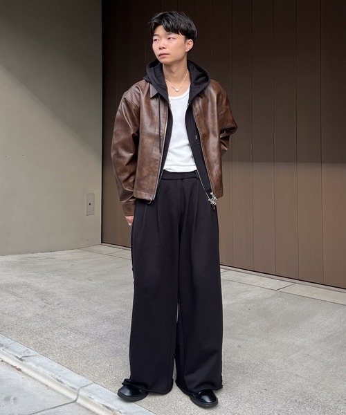 Seam line zip blouson / シームラインジップブルゾン（ブルゾン