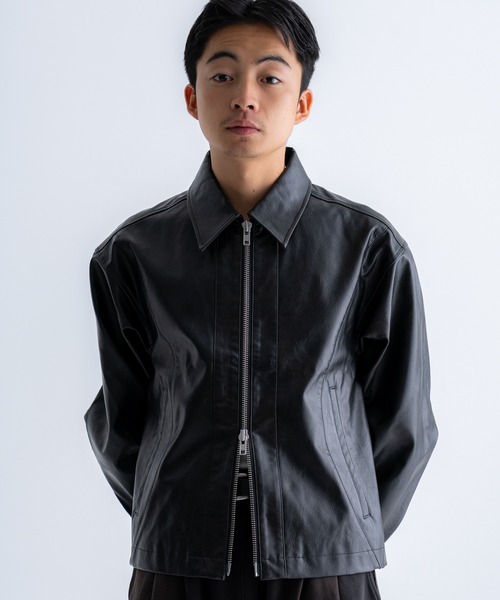 セール】Seam line zip blouson / シームラインジップブルゾン