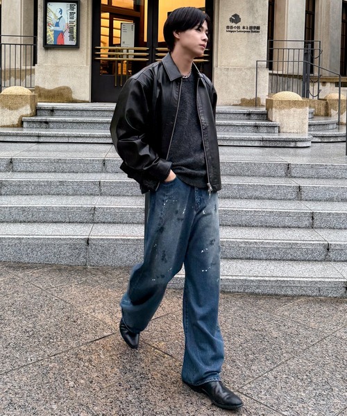 セール】Seam line zip blouson / シームラインジップブルゾン