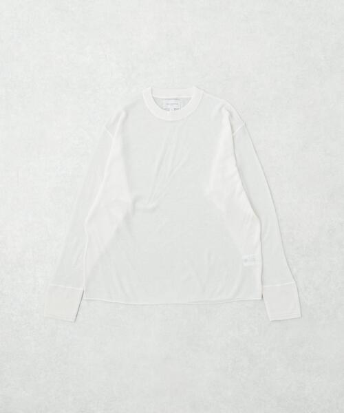 URBAN RESEARCH（アーバンリサーチ）の「new basic　LOA LONG-SLEEVE KNIT T-SHIRTS（Tシャツ/カットソー・メンズ・オフホワイト/カーキ/ブラック・LARGE/MEDIUM/X-LARGE）」の2枚目の写真