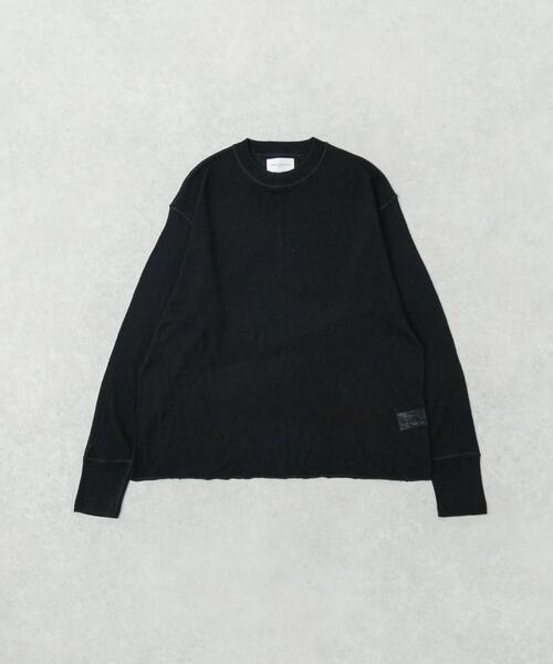 URBAN RESEARCH（アーバンリサーチ）の「new basic　LOA LONG-SLEEVE KNIT T-SHIRTS（Tシャツ/カットソー・メンズ・オフホワイト/カーキ/ブラック・LARGE/MEDIUM/X-LARGE）」の3枚目の写真