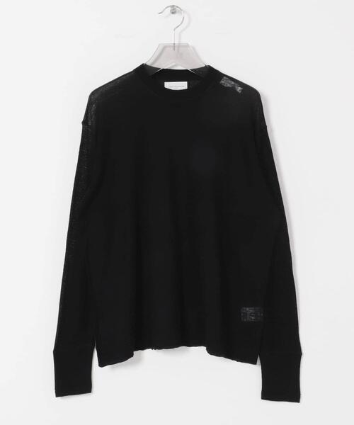 URBAN RESEARCH（アーバンリサーチ）の「new basic　LOA LONG-SLEEVE KNIT T-SHIRTS（Tシャツ/カットソー・メンズ・オフホワイト/カーキ/ブラック・LARGE/MEDIUM/X-LARGE）」の4枚目の写真