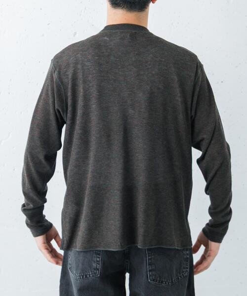 URBAN RESEARCH（アーバンリサーチ）の「new basic　LOA LONG-SLEEVE KNIT T-SHIRTS（Tシャツ/カットソー・メンズ・オフホワイト/カーキ/ブラック・LARGE/MEDIUM/X-LARGE）」の8枚目の写真