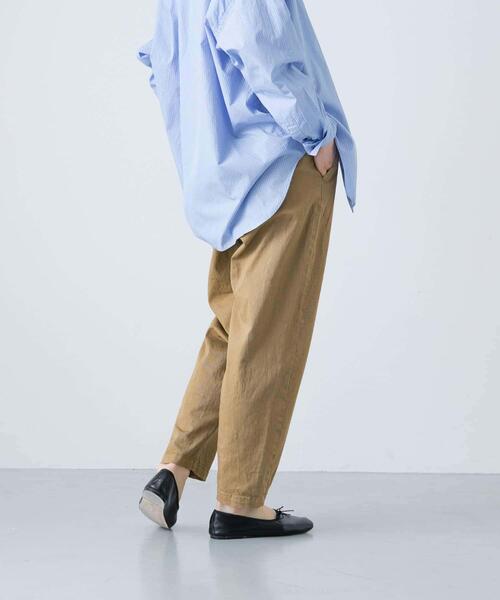 かぐれ（カグレ）の「コットンストレッチイージーパンツ（その他パンツ・レディース・ベージュ/ブラック/オフホワイト/グレー・FREE）」の5枚目の写真