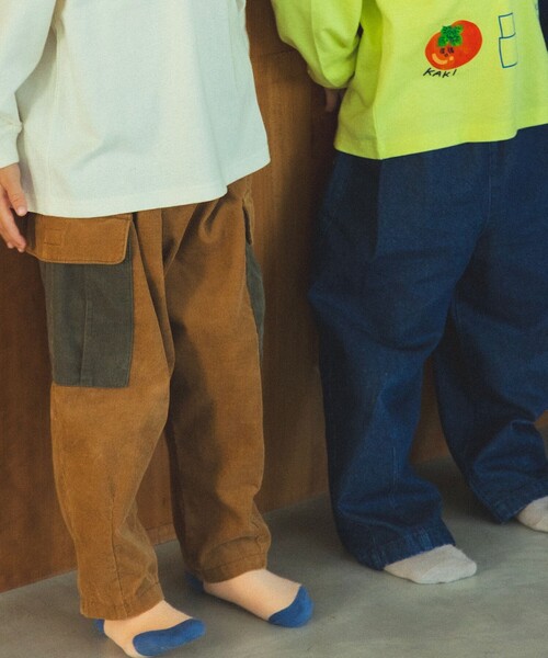 BEAMS mini（ビームスミニ）の「細コール カーゴパンツ 2025FW（90～140cm）（その他パンツ・キッズ・オリーブ/ベージュ・100/140/130/120/110/90）」の20枚目の写真