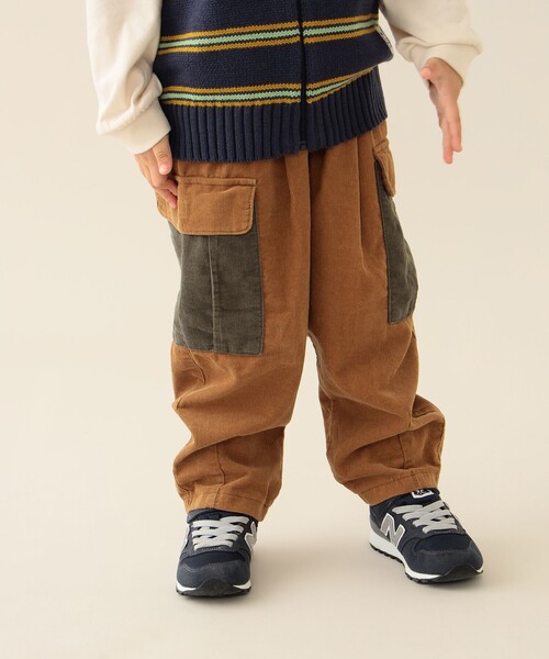 BEAMS mini（ビームスミニ）の「細コール カーゴパンツ 2025FW（90～140cm）（その他パンツ・キッズ・オリーブ/ベージュ・100/140/130/120/110/90）」の22枚目の写真