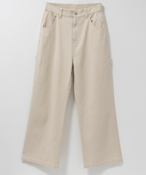 NAVY(ネイビー)の「nAvy 毎日はきたくなるデニム「マイデニ」 ワイドペインターパンツ(デニムパンツ・レディース・ブラック/アイボリー/ブルー系・L/M/S)」の10枚目の写真