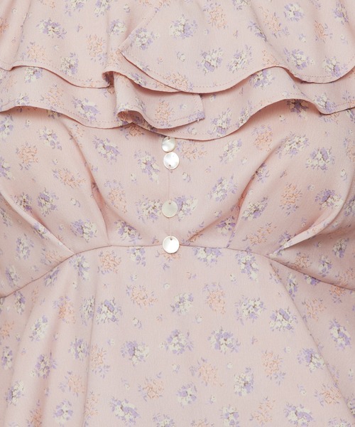 ME COUTURE（ミークチュール）の「Petit bouquet フリルブラウス（シャツ/ブラウス・レディース・アイボリー/ピンク・FREE）」の8枚目の写真
