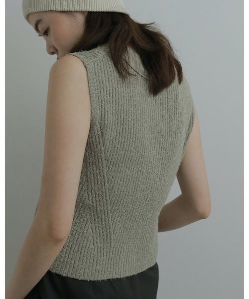 anuke（アンヌーク）の「Curlyarn Knit Vest（ベスト・レディース・マルチ/オートミール・FREE）」の9枚目の写真