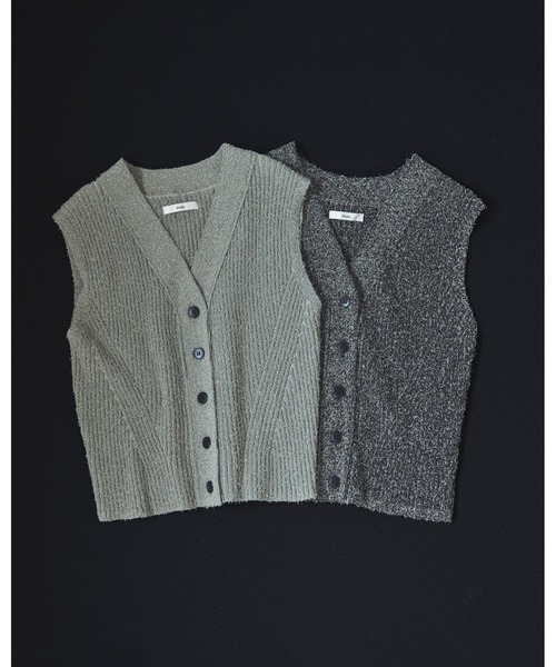 anuke（アンヌーク）の「Curlyarn Knit Vest（ベスト・レディース・マルチ/オートミール・FREE）」の10枚目の写真