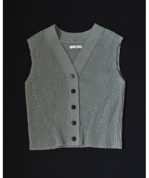 anuke（アンヌーク）の「Curlyarn Knit Vest（ベスト・レディース・マルチ/オートミール・FREE）」の11枚目の写真