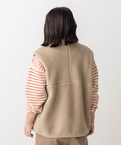 L.L.Bean(エルエルビーン)の「【JAPAN EDITION】トップシャム・ボア・フリース・ベスト(ベスト・レディース・ベージュ/ライトグレー・MEDIUM)」の14枚目の写真