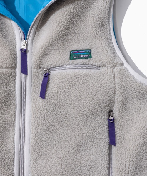 L.L.Bean(エルエルビーン)の「【JAPAN EDITION】トップシャム・ボア・フリース・ベスト(ベスト・レディース・ベージュ/ライトグレー・MEDIUM)」の16枚目の写真