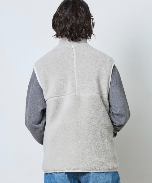 L.L.Bean(エルエルビーン)の「【JAPAN EDITION】トップシャム・ボア・フリース・ベスト(ベスト・レディース・ベージュ/ライトグレー・MEDIUM)」の6枚目の写真