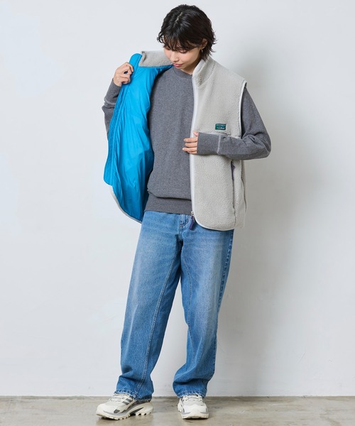 L.L.Bean(エルエルビーン)の「【JAPAN EDITION】トップシャム・ボア・フリース・ベスト(ベスト・レディース・ベージュ/ライトグレー・MEDIUM)」の11枚目の写真