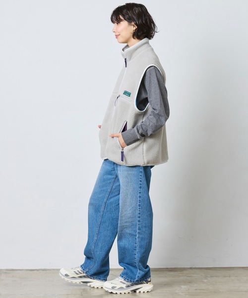 L.L.Bean(エルエルビーン)の「【JAPAN EDITION】トップシャム・ボア・フリース・ベスト(ベスト・レディース・ベージュ/ライトグレー・MEDIUM)」の9枚目の写真